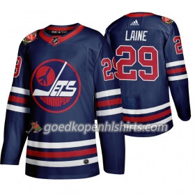 Winnipeg Jets Patrik Laine 29 Adidas 2019 Heritage Classic Navy Authentic Shirt - Mannen